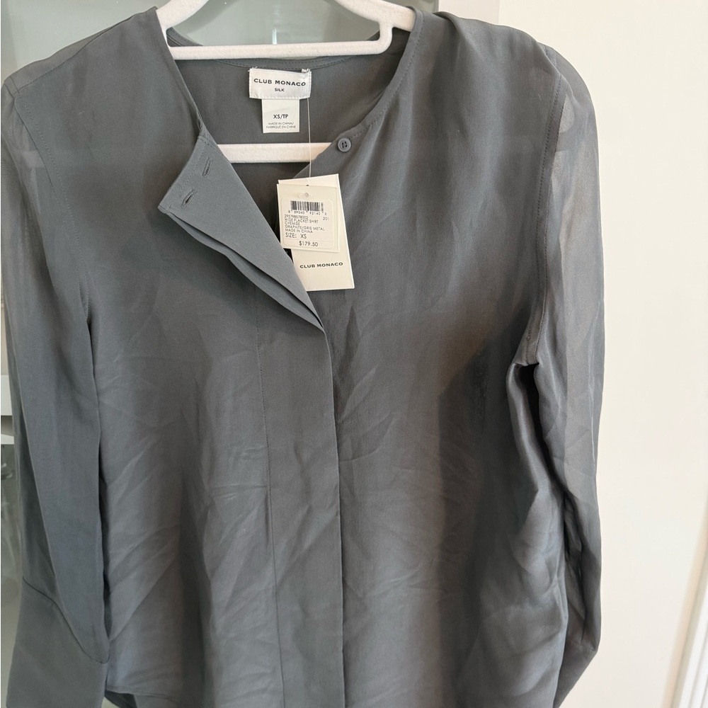 Club Monaco Gray Dress Shirt
